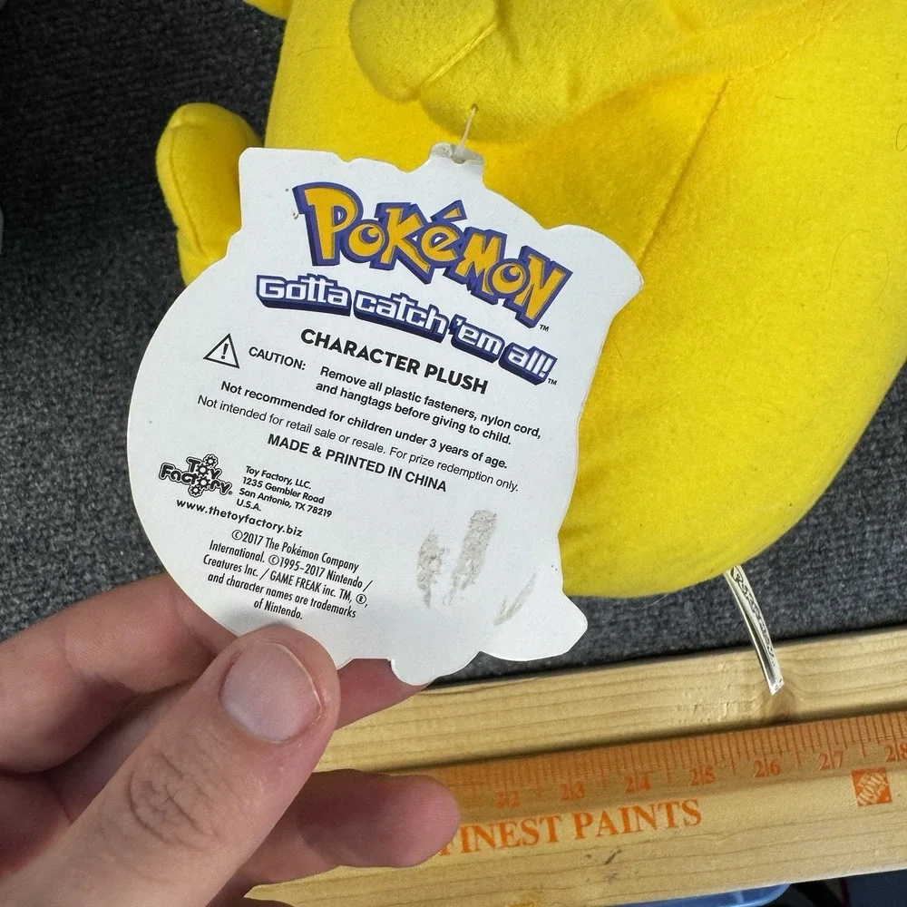 Pokemon Plush Lot of 3 Pikachu Charmander Squirtle Stuffed Animal Toy NWT 14